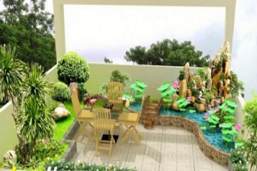 Tiểu cảnh ban công sân thượng