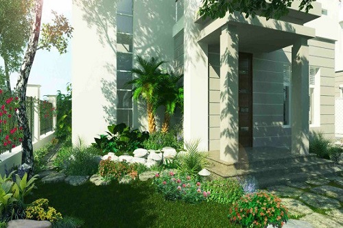 Những kiểu thiết kế sân vườn đẹp với hồ cá, bể bơi, cây cảnh