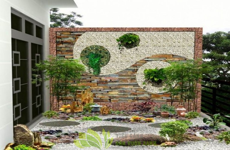 Tranh đ&aacute; ốp tường nh&agrave; phố