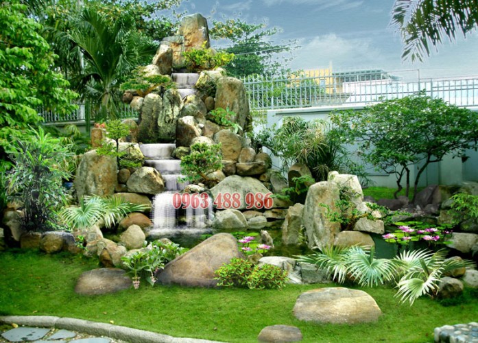 Thi c&ocirc;ng h&ograve;n non bộ nghệ thuật