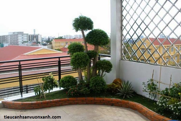thiết kế tiểu cảnh ban c&ocirc;ng mẫu 5