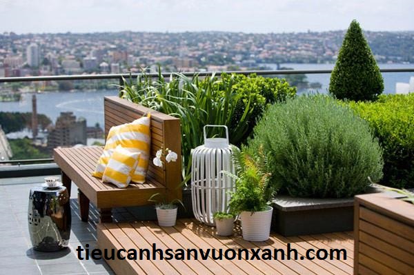 tiểu cảnh ban c&ocirc;ng (mẫu 03)