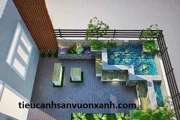 tiểu cảnh ban c&ocirc;ng (mẫu 04)