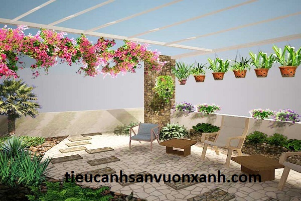tiểu cảnh ban c&ocirc;ng (mẫu 05)