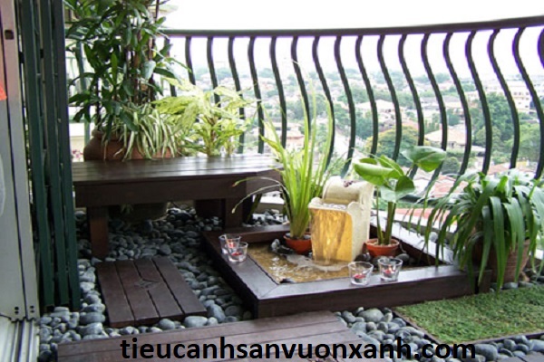 tiểu cảnh ban c&ocirc;ng (mẫu 06)