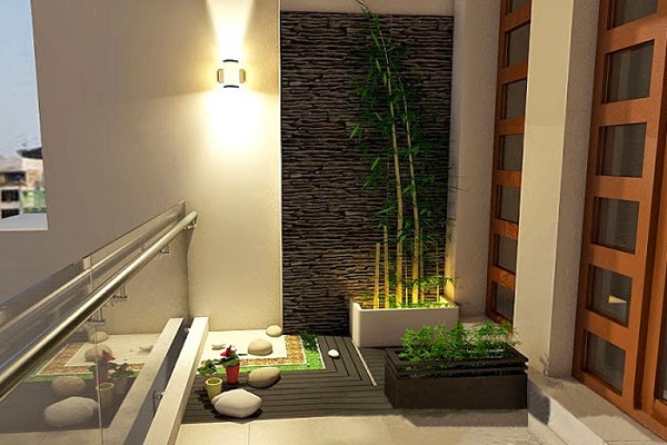 tiểu cảnh ban c&ocirc;ng cho nh&agrave; ống 07