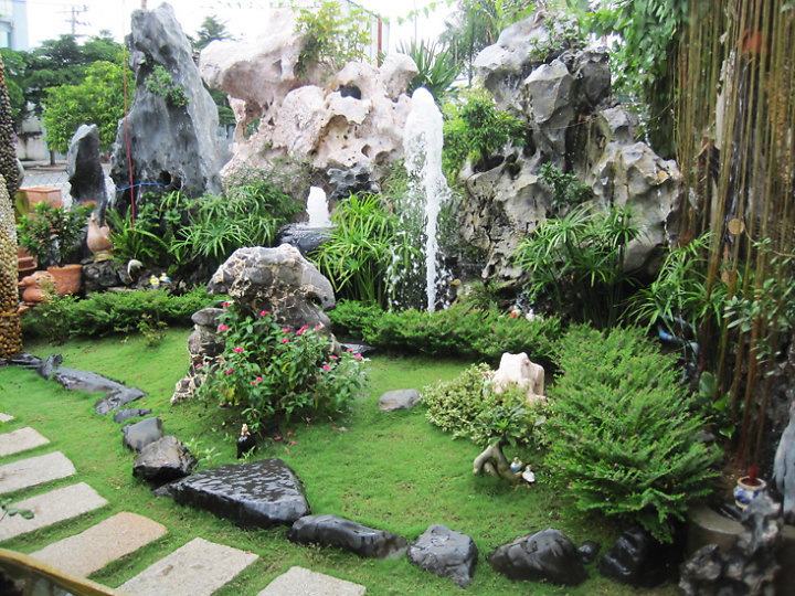 thi c&ocirc;ng tiểu cảnh qu&aacute;n cafe